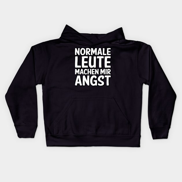 Normale Leute Machen Mir Angst I Lustige Sprüche ironie Kids Hoodie by 5StarDesigns